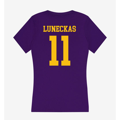 Minn. St. - NCAA Women's Basketball : Delaynie Luneckas - Women's V-Neck T-Shirt-1