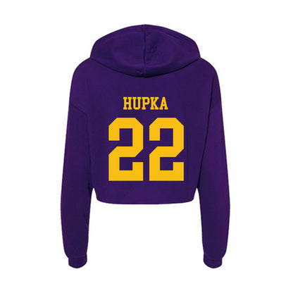 Minn. St. - NCAA Men's Ice Hockey : Liam Hupka - Women's Crop Fleece Hoodie-1