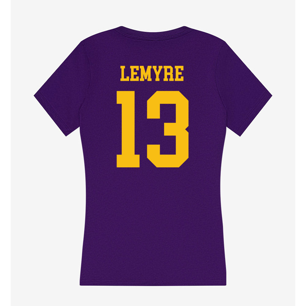 Minn. St. - NCAA Men's Ice Hockey : Tristan Lemyre - Women's V-Neck T-Shirt-1
