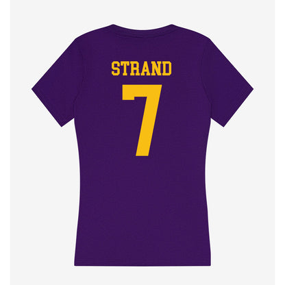 Minn. St. - NCAA Men's Ice Hockey : Bryce Strand - Women's V-Neck T-Shirt-1