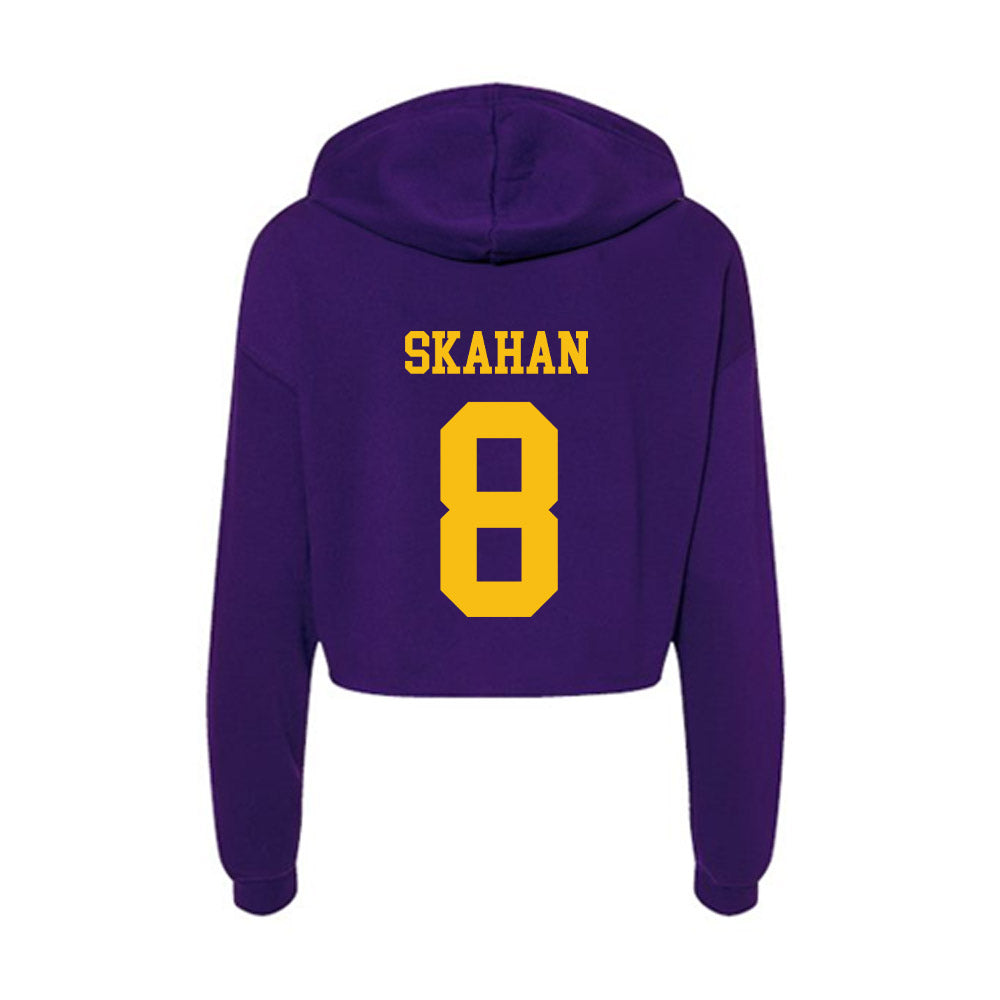 Minn. St. - NCAA Men's Ice Hockey : Will Skahan - Women's Crop Fleece Hoodie-1