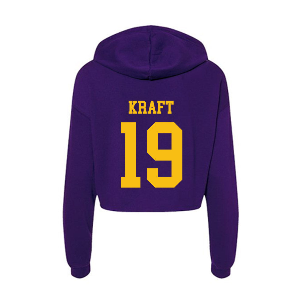 Minn. St. - NCAA Men's Ice Hockey : Mason Kraft - Women's Crop Fleece Hoodie-1