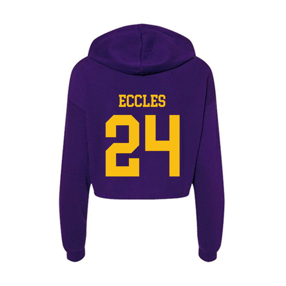 Minn. St. - NCAA Football : Tate Eccles - Women's Crop Fleece Hooded Sweatshirt-1