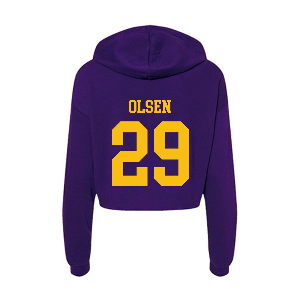 Minn. St. - NCAA Football : Gage Olsen - Women's Crop Fleece Hoodie-1
