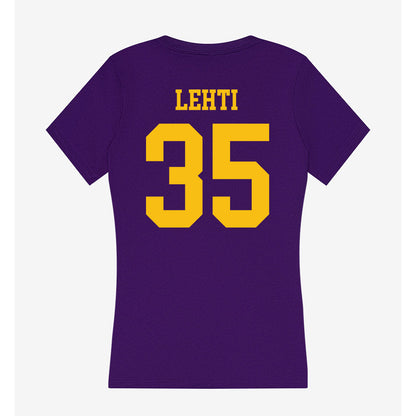 Minn. St. - NCAA Men's Ice Hockey : Lassi Lehti - Women's V-Neck T-Shirt-1