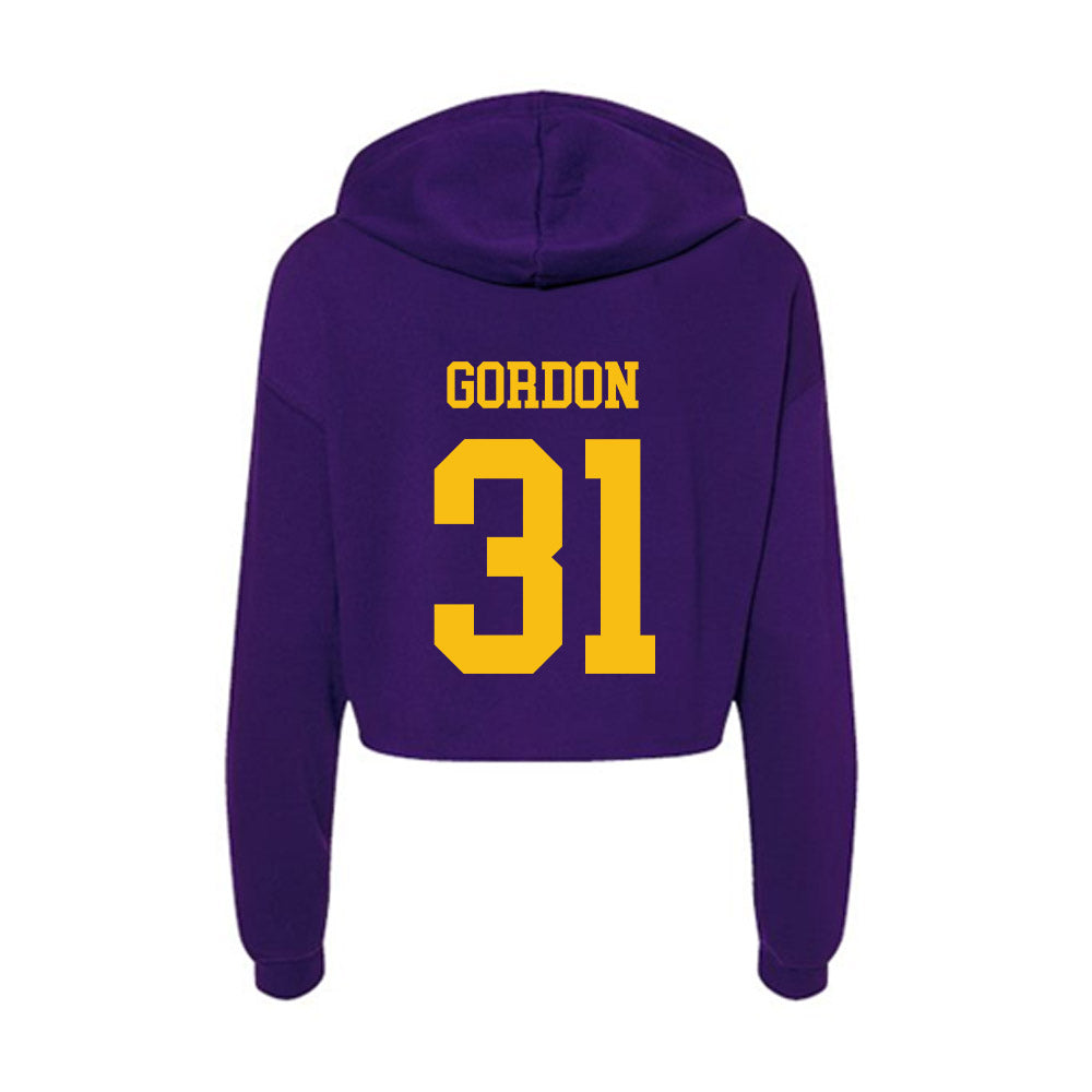Minn. St. - NCAA Baseball : Marshall Gordon - Women's Crop Fleece Hoodie-1