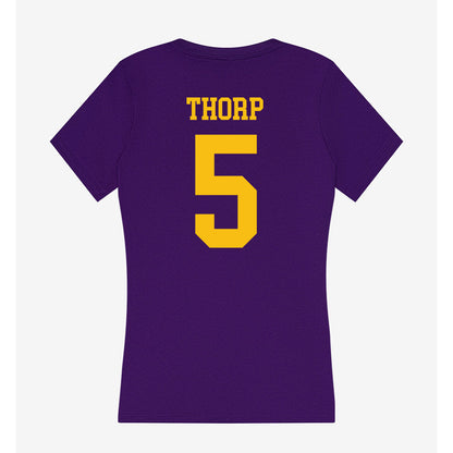 Minn. St. - NCAA Men's Ice Hockey : Gus Thorp - Women's V-Neck T-Shirt-1