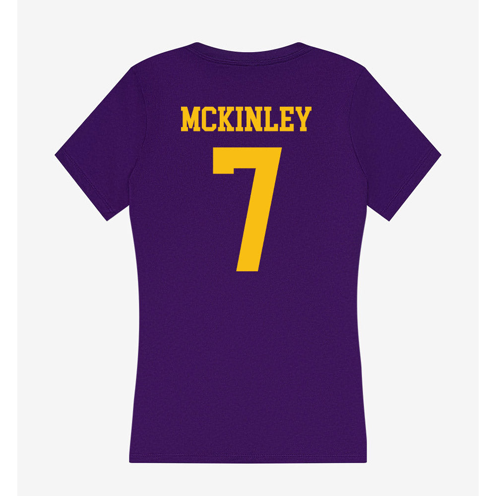 Minn. St. - NCAA Football : Rashad McKinley - Women's V-Neck T-Shirt-1