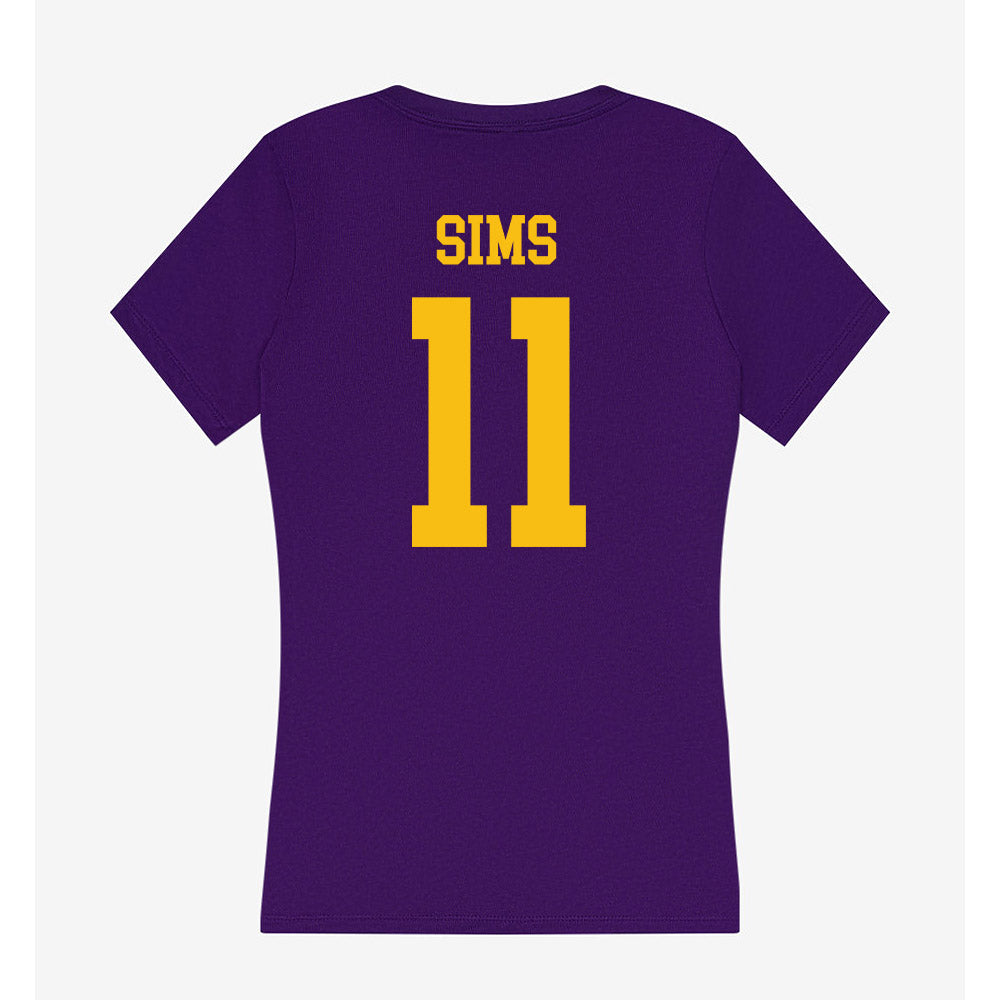 Minn. St. - NCAA Football : Maximus Sims - Women's V-Neck T-Shirt-1