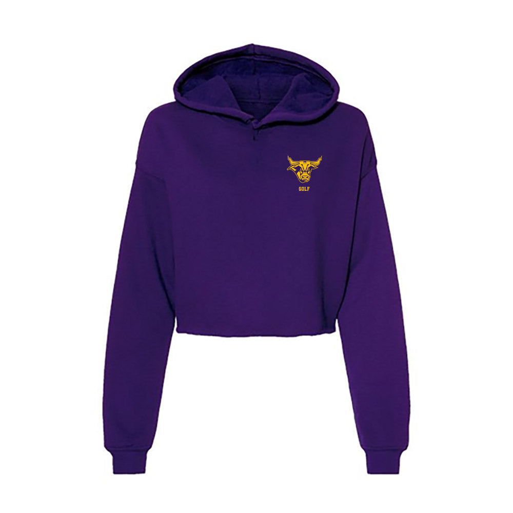Minn. St. - NCAA Men's Golf : Sam Swavely - Women's Crop Fleece Hoodie-0