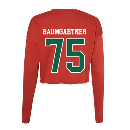 Minot State - NCAA Football : Landon Baumgartner - Women's Cropped Crew Fleece-1