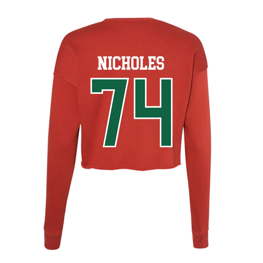 Minot State - NCAA Football : Teagen Nicholes - Women's Cropped Crew Fleece-1