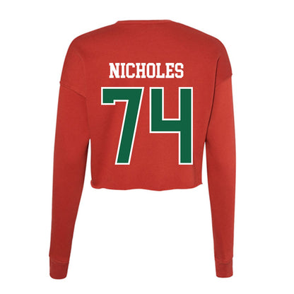Minot State - NCAA Football : Teagen Nicholes - Women's Cropped Crew Fleece-1