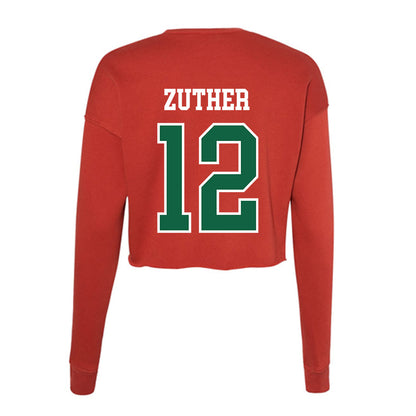 Minot State - NCAA Women's Volleyball : Addison Zuther - Women's Cropped Crew Fleece-1