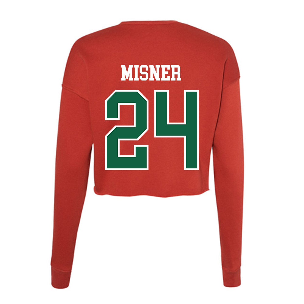 Minot State - NCAA Softball : Sarah Misner - Women's Cropped Crew Fleece-1
