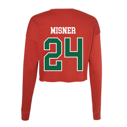 Minot State - NCAA Softball : Sarah Misner - Women's Cropped Crew Fleece-1
