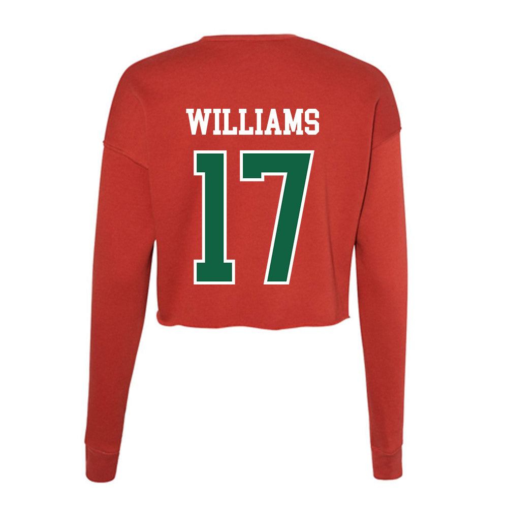 Minot State - NCAA Football : Justin Williams - Women's Cropped Crew Fleece-1