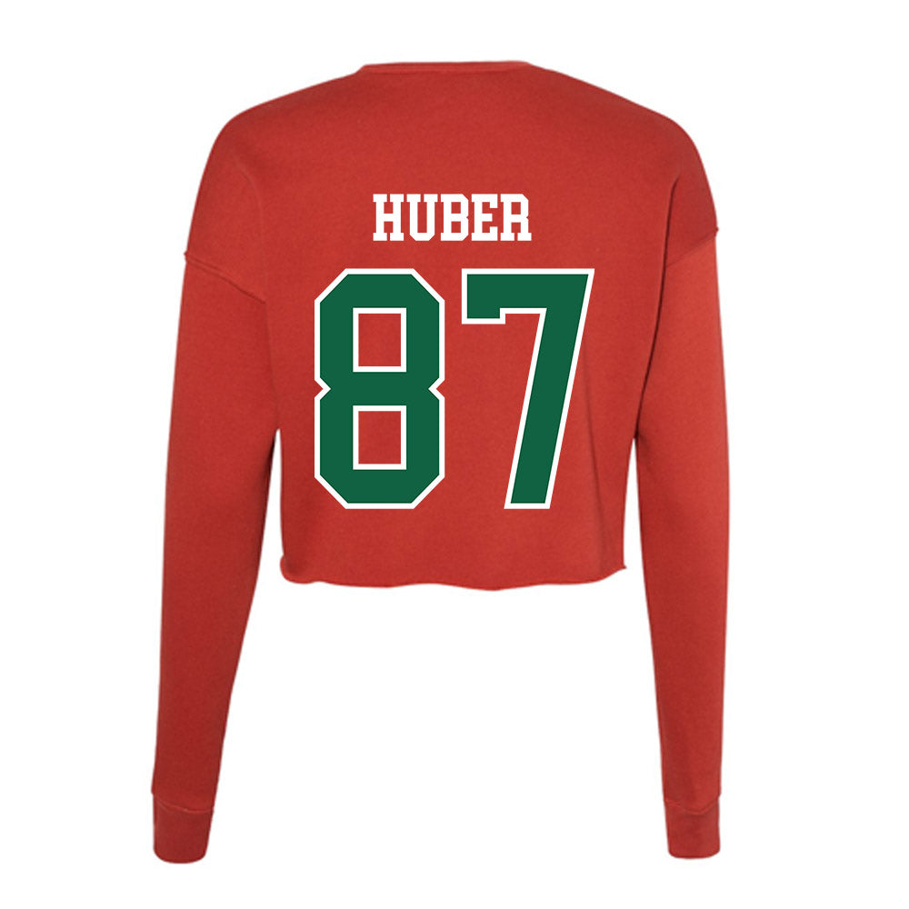 Minot State - NCAA Football : Dylan Huber - Women's Cropped Crew Fleece-1