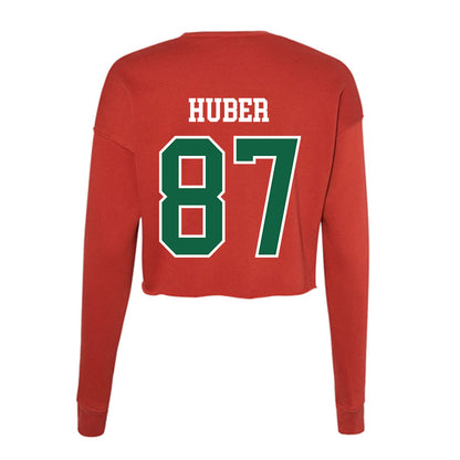 Minot State - NCAA Football : Dylan Huber - Women's Cropped Crew Fleece-1