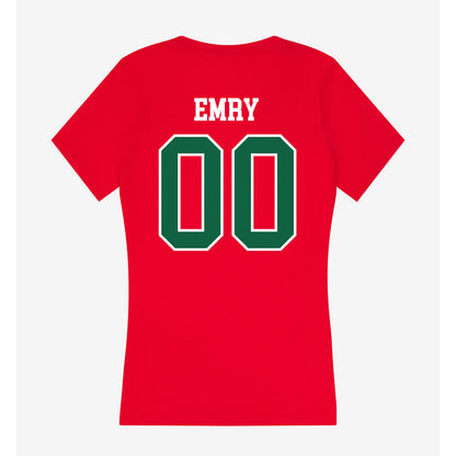 Minot State - NCAA Football : Brady Emry - Women's V-Neck T-Shirt-1