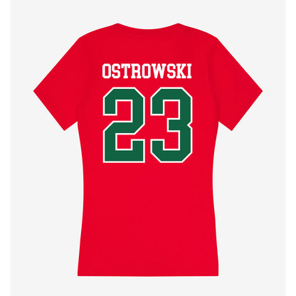 Minot State - NCAA Women's Soccer : Morgan Ostrowski - Women's V-Neck T-Shirt-1