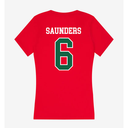 Minot State - NCAA Women's Volleyball : Haley Saunders - Women's V-Neck T-Shirt-1