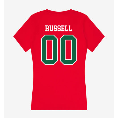 Minot State - NCAA Softball : Hannah Russell - Women's V-Neck T-Shirt-1