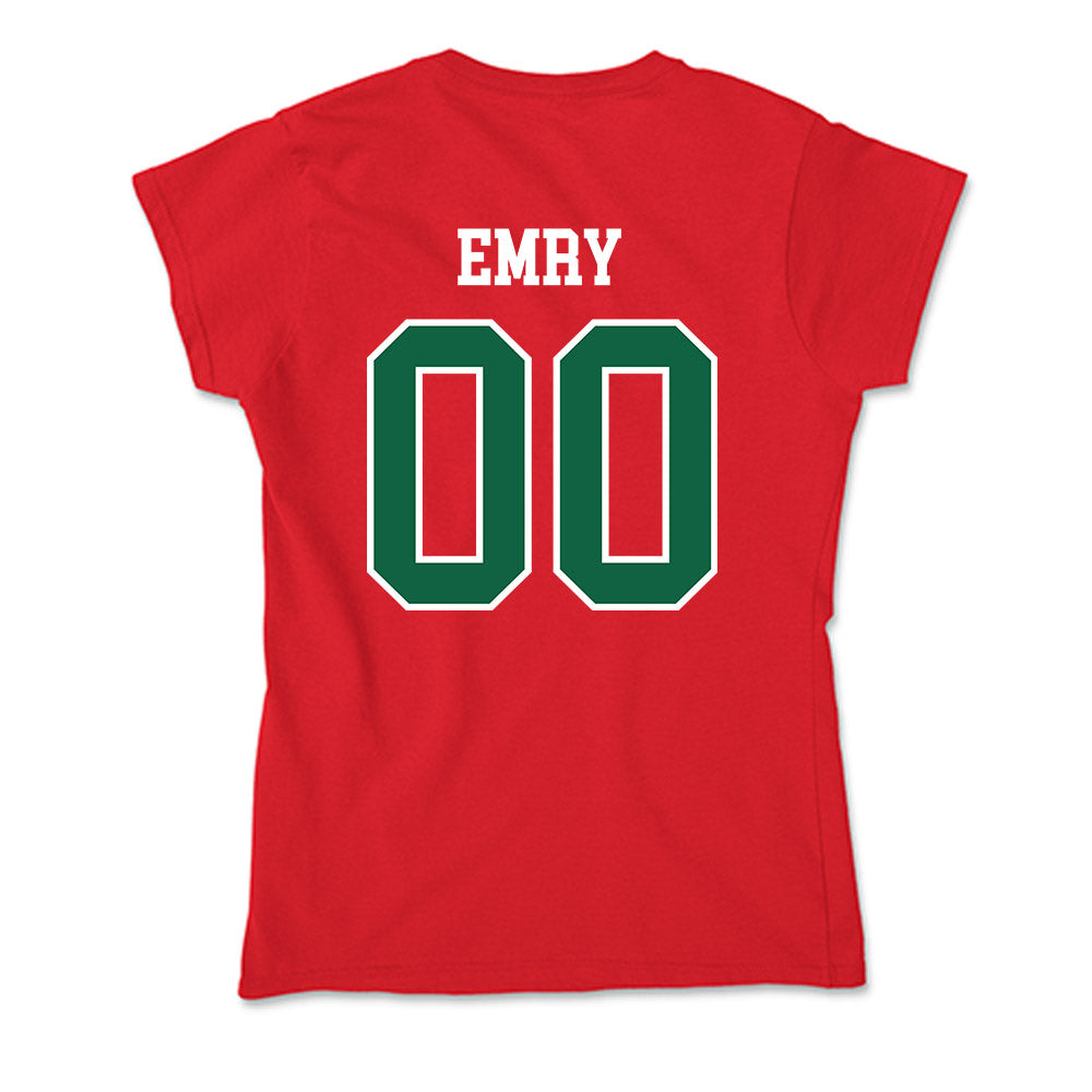 Minot State - NCAA Football : Brady Emry - Soft Style Women’s T-Shirt-1