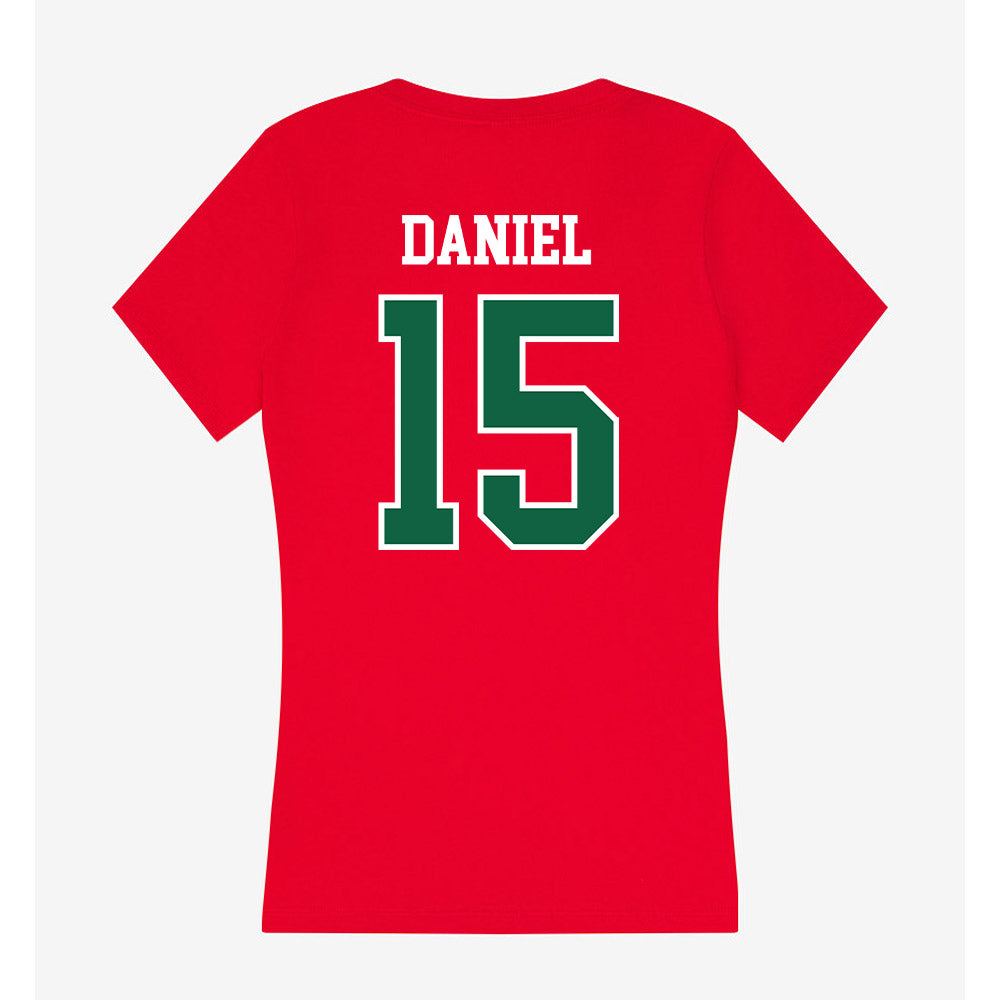Minot State - NCAA Football : Kieran Daniel - Women's V-Neck T-Shirt-1