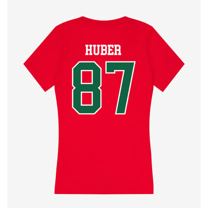 Minot State - NCAA Football : Dylan Huber - Women's V-Neck T-Shirt-1