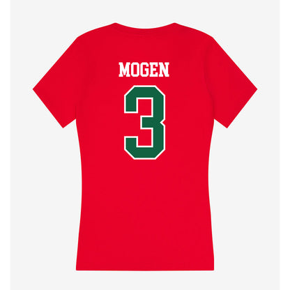 Minot State - NCAA Women's Basketball : Jessica Mogen - Women's V-Neck T-Shirt-1