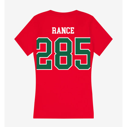 Minot State - NCAA Wrestling : Braxton Rance - Women's V-Neck T-Shirt-1