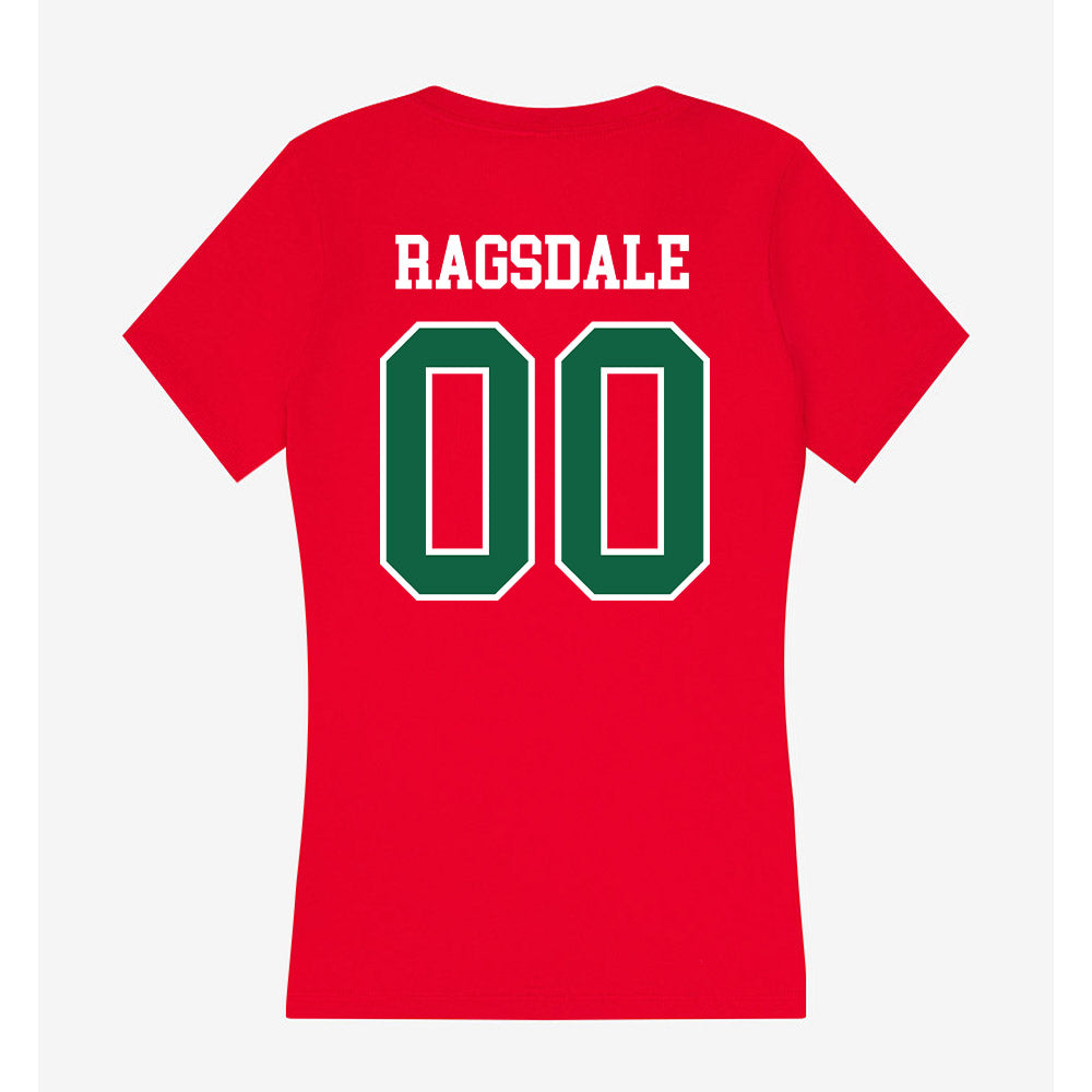 Minot State - NCAA Baseball : Austin Ragsdale - Women's V-Neck T-Shirt-1