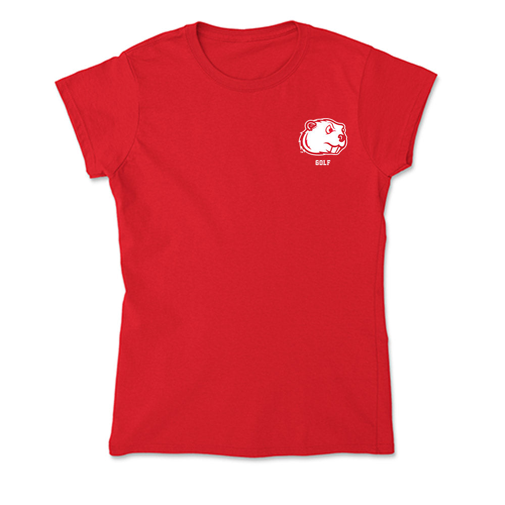 Minot State - NCAA Men's Golf : Gabriel Sendlak - Soft Style Women’s T-Shirt-0