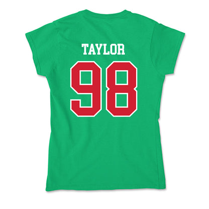 MVSU - NCAA Football : Derrick Taylor - Soft Style Women’s T-Shirt-1