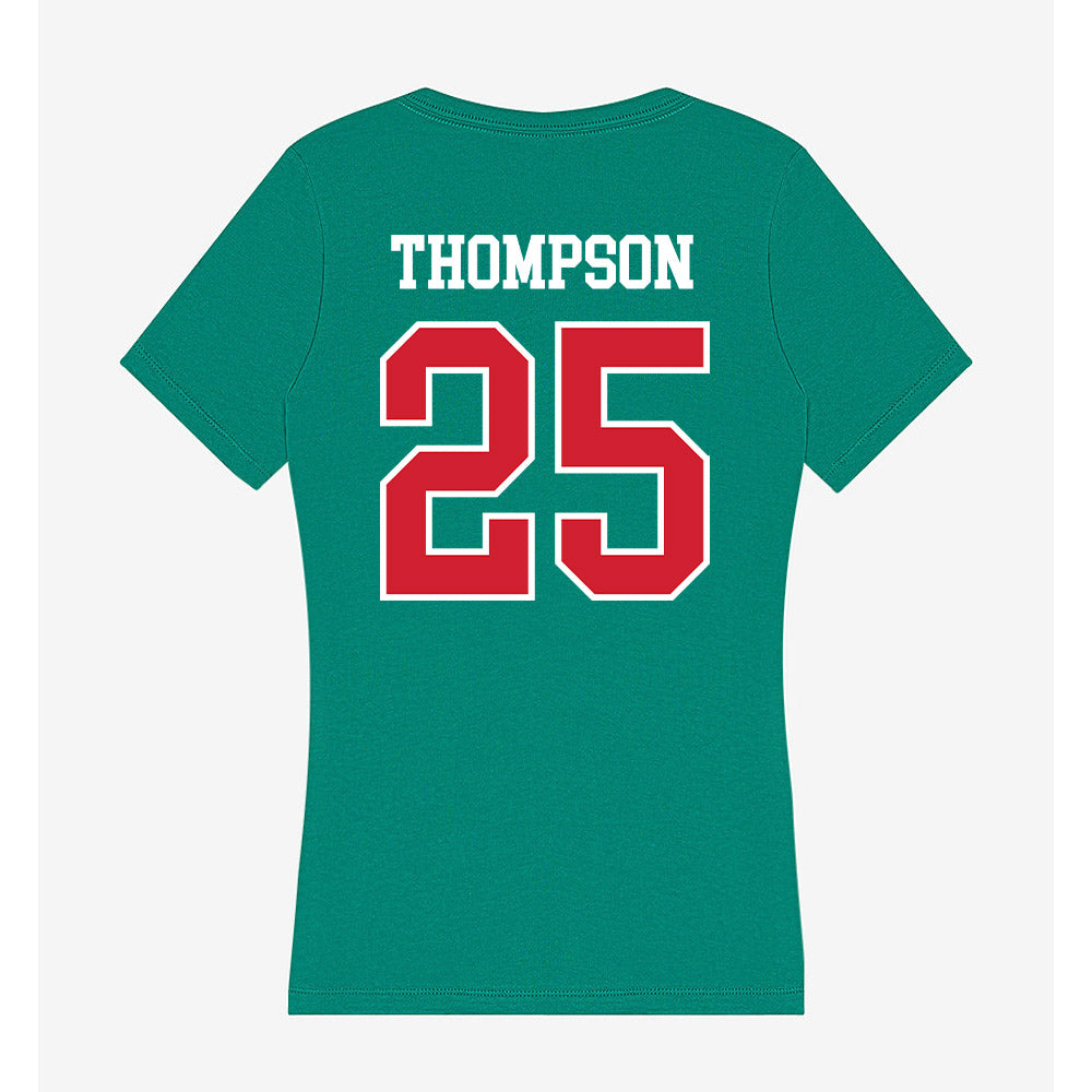 MVSU - NCAA Women's Basketball : Sydney Thompson - Women's V-Neck T-Shirt-1