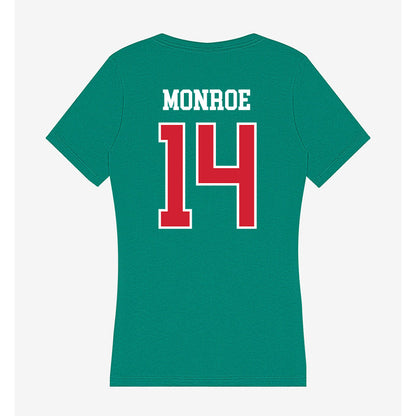 MVSU - NCAA Football : Antone Monroe - Women's V-Neck T-Shirt-1