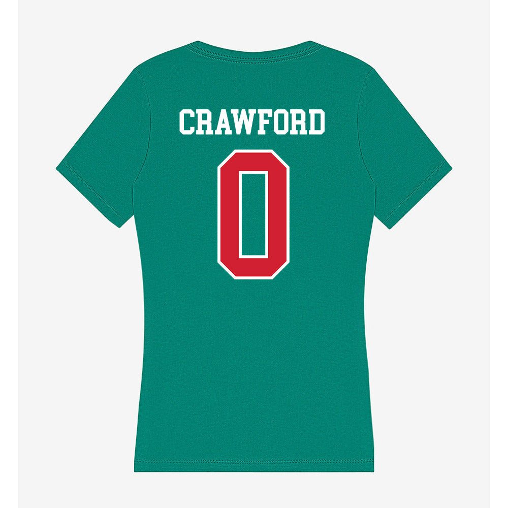 MVSU - NCAA Women's Basketball : Taylor Crawford - Women's V-Neck T-Shirt-1