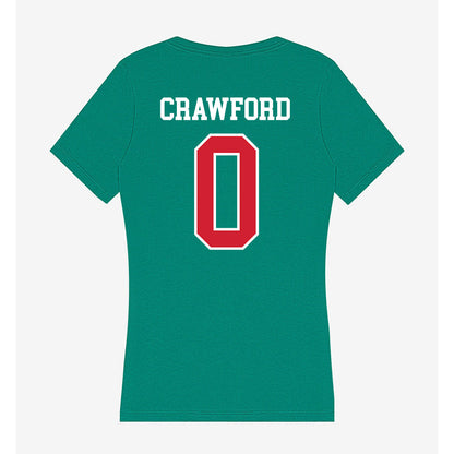 MVSU - NCAA Women's Basketball : Taylor Crawford - Women's V-Neck T-Shirt-1