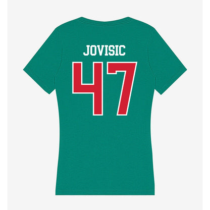 MVSU - NCAA Football : Marko Jovisic - Women's V-Neck T-Shirt-1