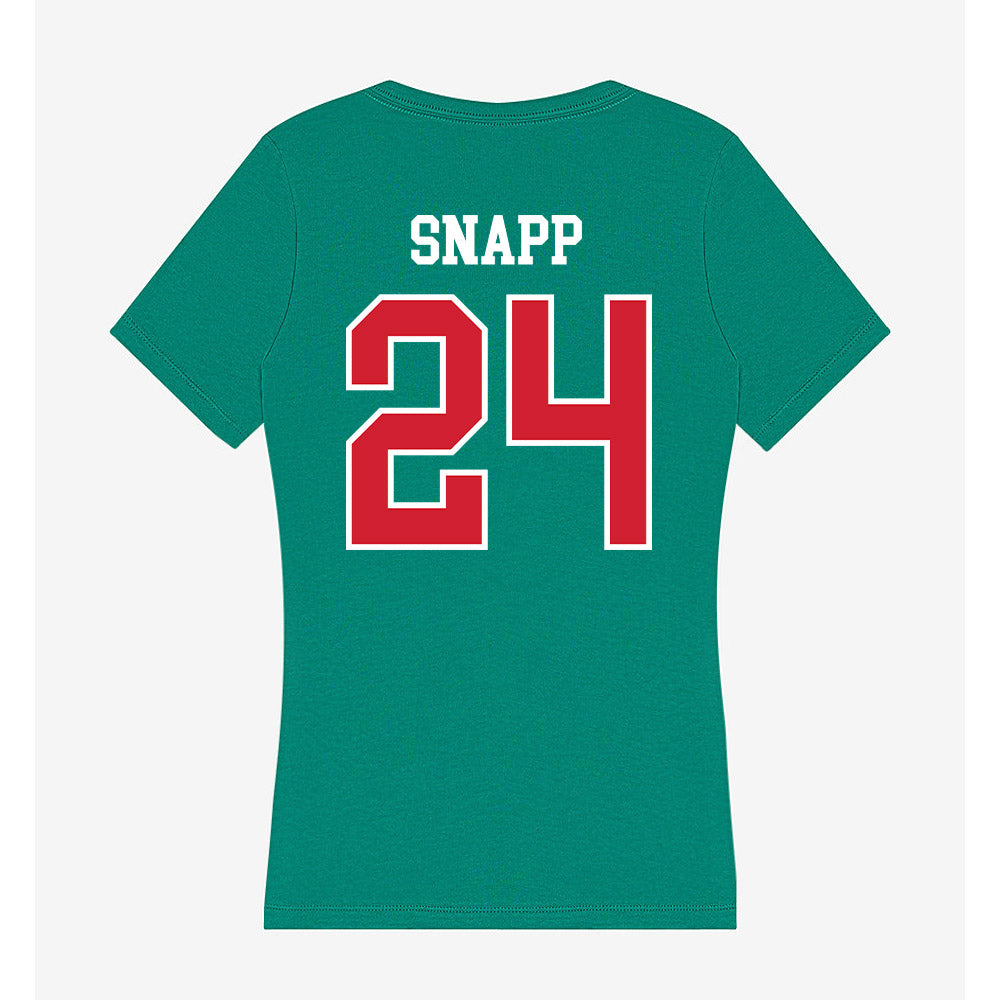 MVSU - NCAA Women's Basketball : Caiside Snapp - Women's V-Neck T-Shirt-1