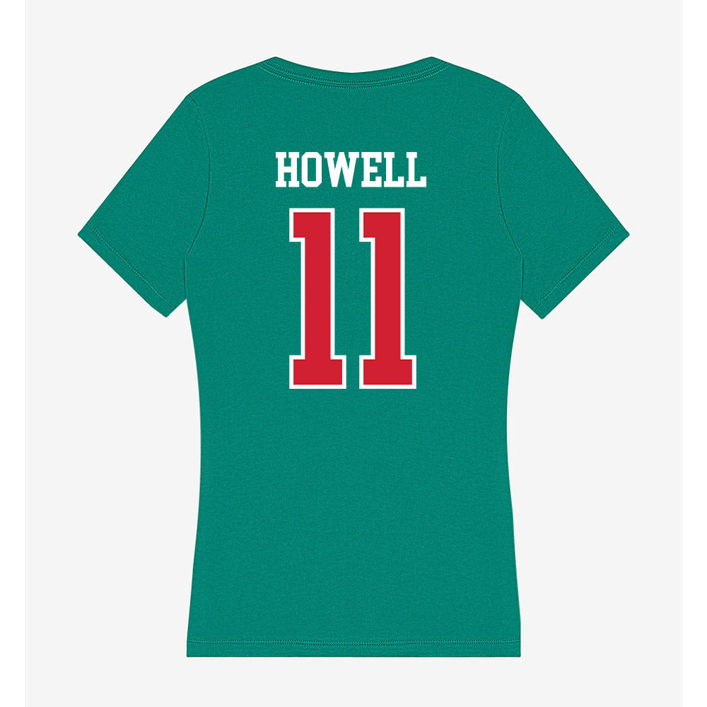 MVSU - NCAA Women's Basketball : Addison Howell - Women's V-Neck T-Shirt-1