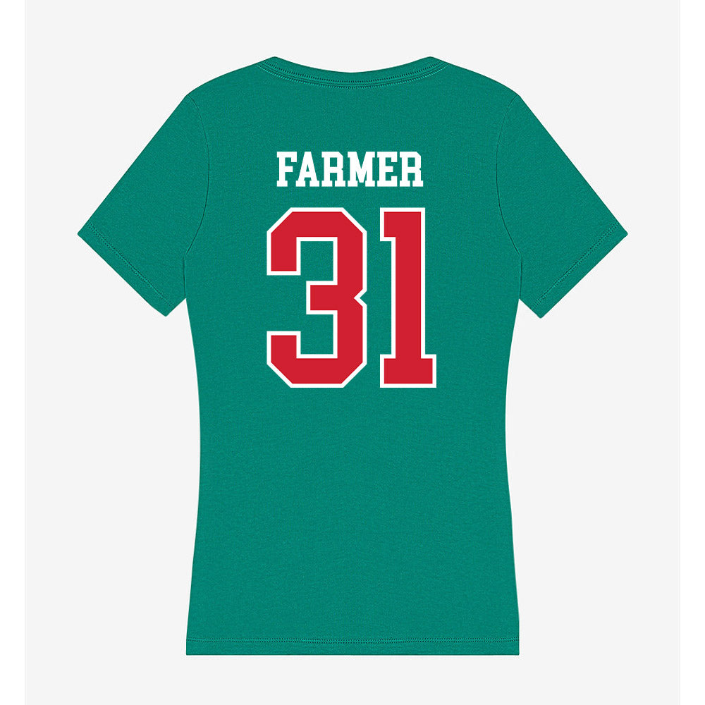 MVSU - NCAA Baseball : Camden Farmer - Women's V-Neck T-Shirt-1