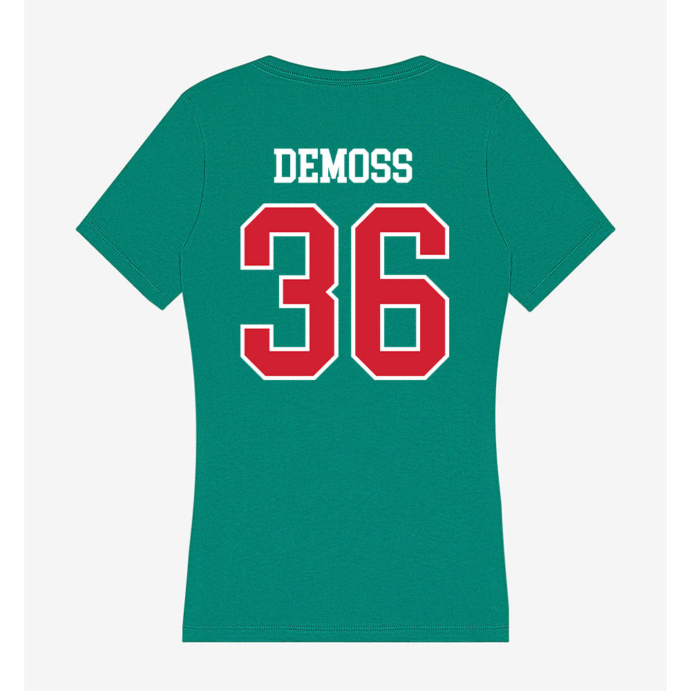 MVSU - NCAA Football : Dcameron DeMoss - Women's V-Neck T-Shirt-1