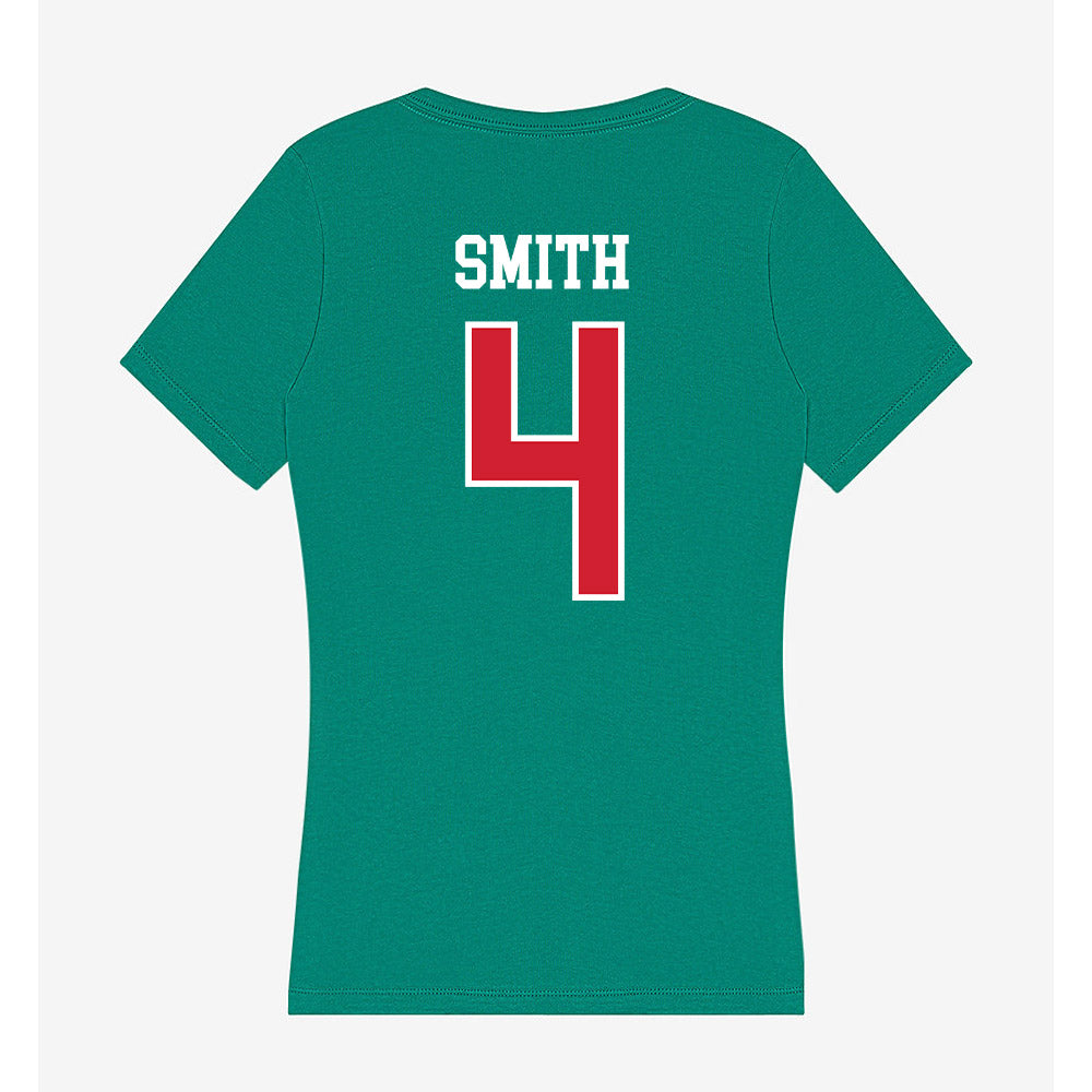 MVSU - NCAA Women's Basketball : Desiree Smith - Women's V-Neck T-Shirt-1