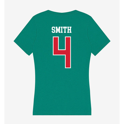 MVSU - NCAA Women's Basketball : Desiree Smith - Women's V-Neck T-Shirt-1