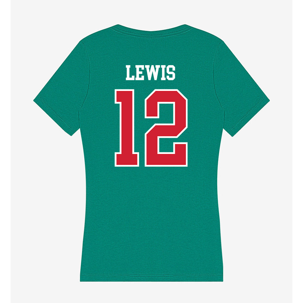MVSU - NCAA Women's Basketball : Nairobi Lewis - Women's V-Neck T-Shirt-1