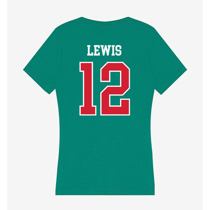 MVSU - NCAA Women's Basketball : Nairobi Lewis - Women's V-Neck T-Shirt-1