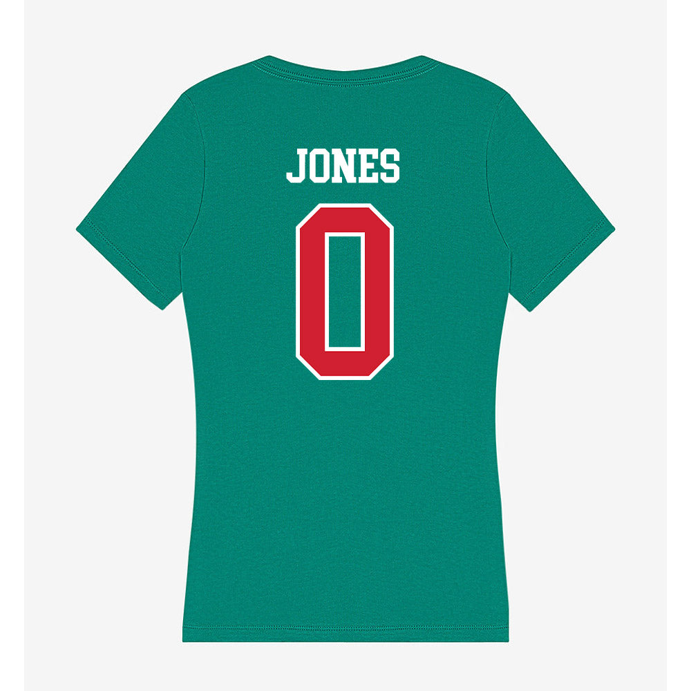 MVSU - NCAA Football : David Jones - Women's V-Neck T-Shirt-1
