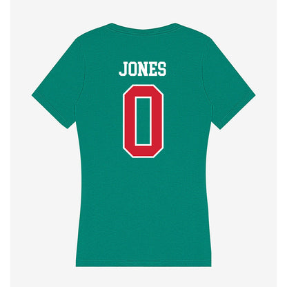 MVSU - NCAA Football : David Jones - Women's V-Neck T-Shirt-1